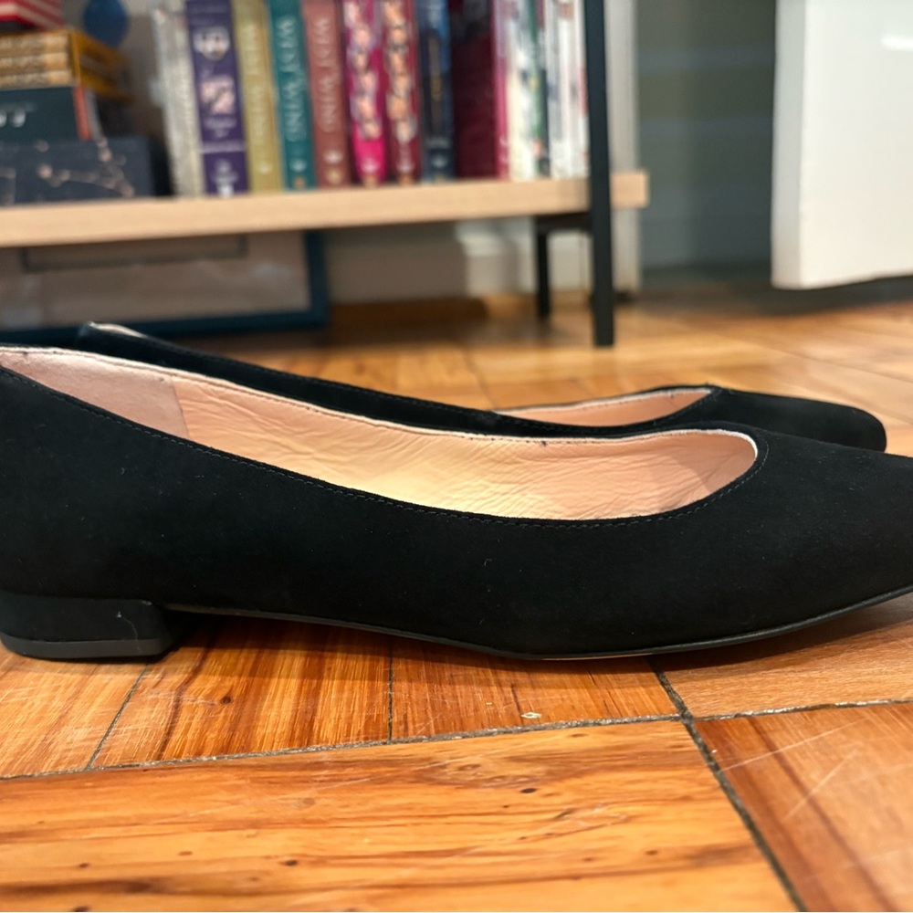 J. Crew Black Suede Flats